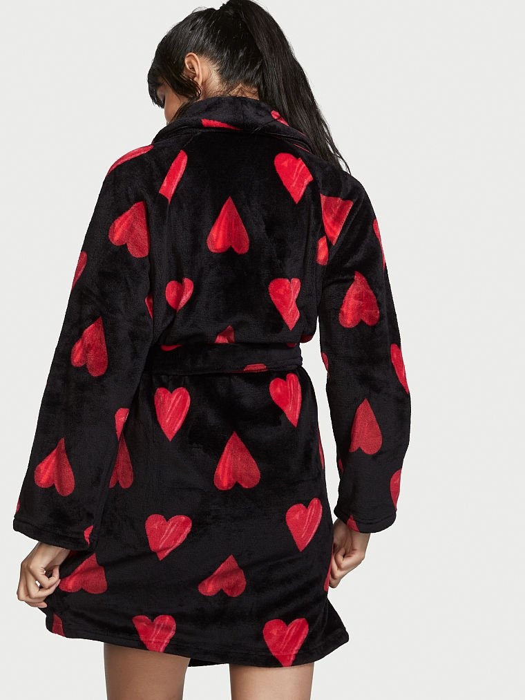 Čierny župan so srdiečkami Victorias Secret - 4