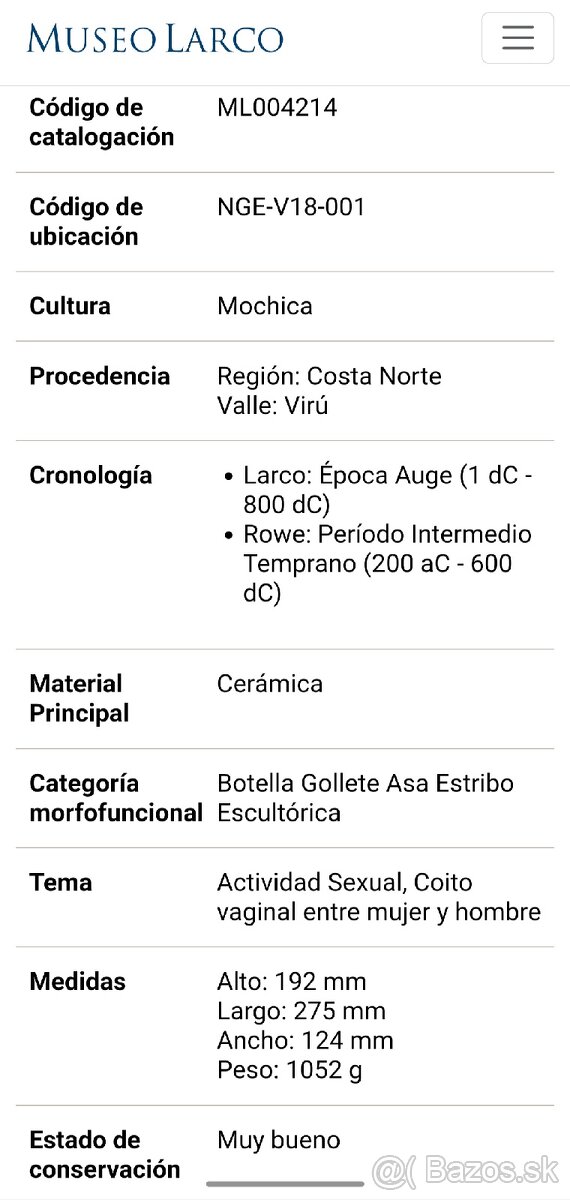 MOCHE EROTICKÁ KERAMIKA - PERU - 4