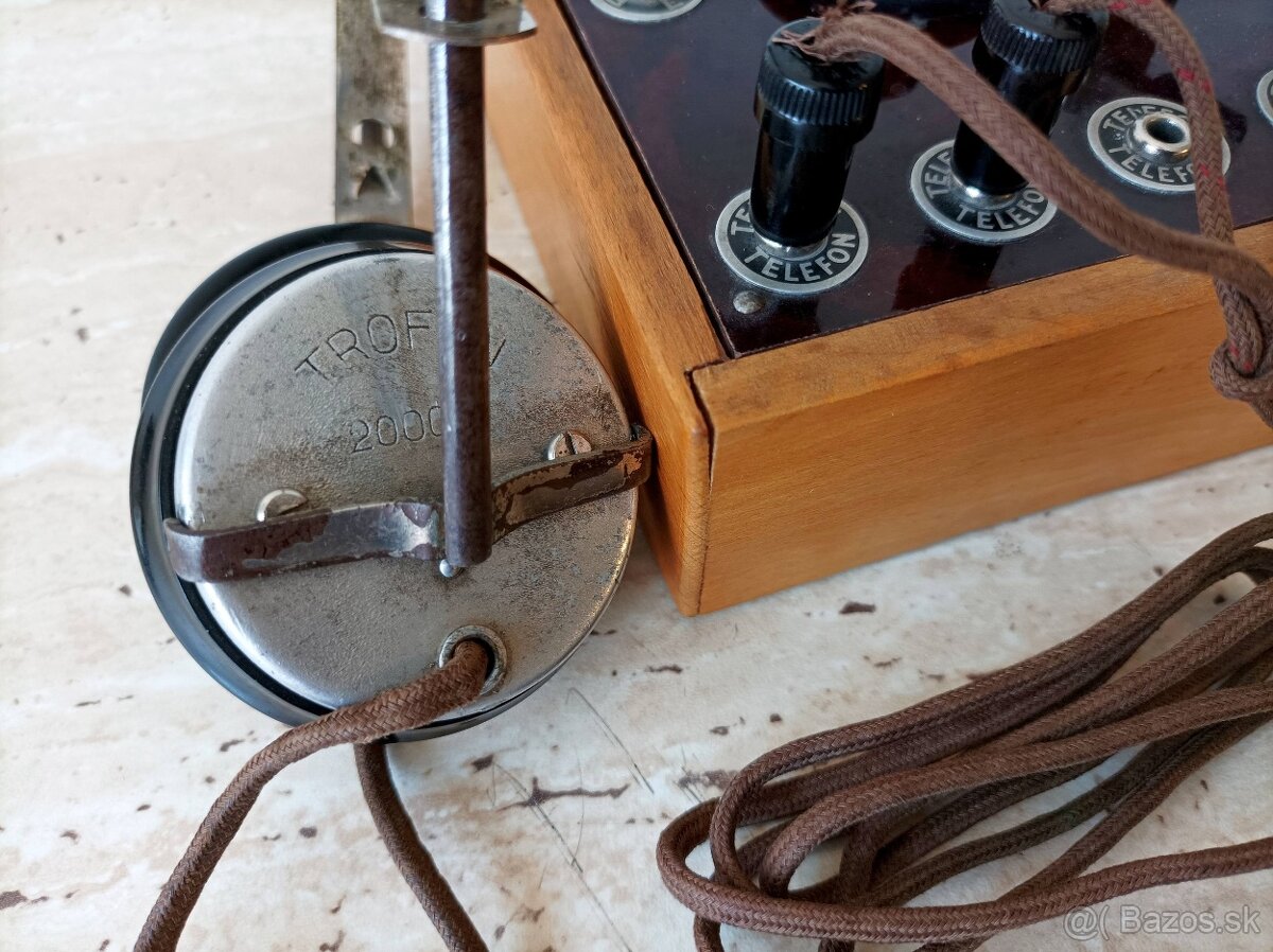 Starožitná krystalka - rádio v dřevěné skříňce, cca 1925 - 4