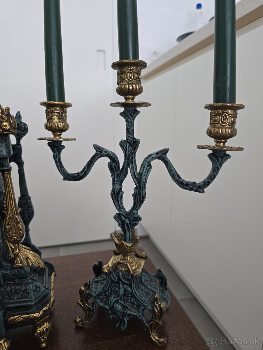 Krásne Krbove hodiny a svietniky - 4