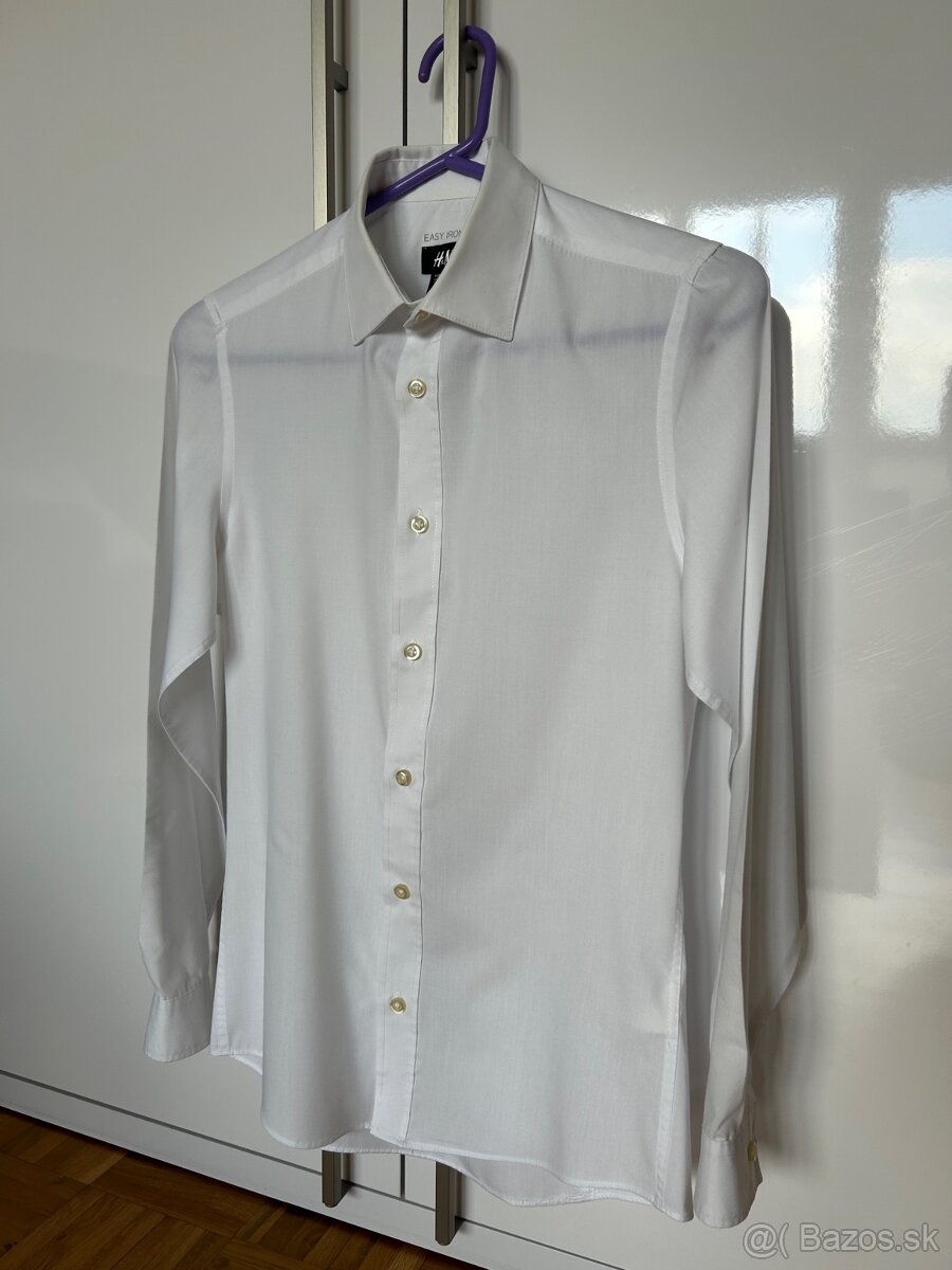 Pánsky oblek Marks & Spencer + Košeľa + Poltopánky - 4