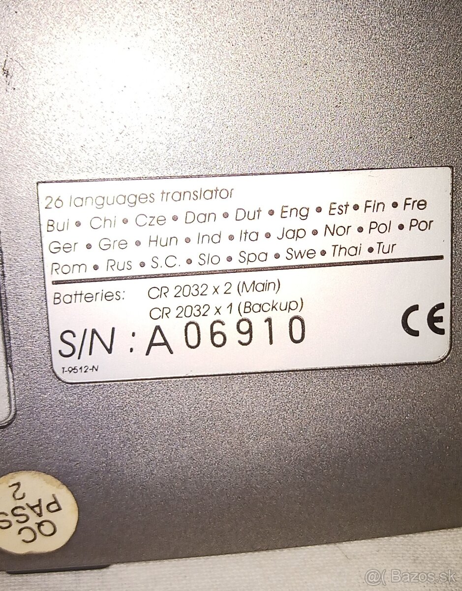 Prekladač - Elektronický diár Global Translator - 4