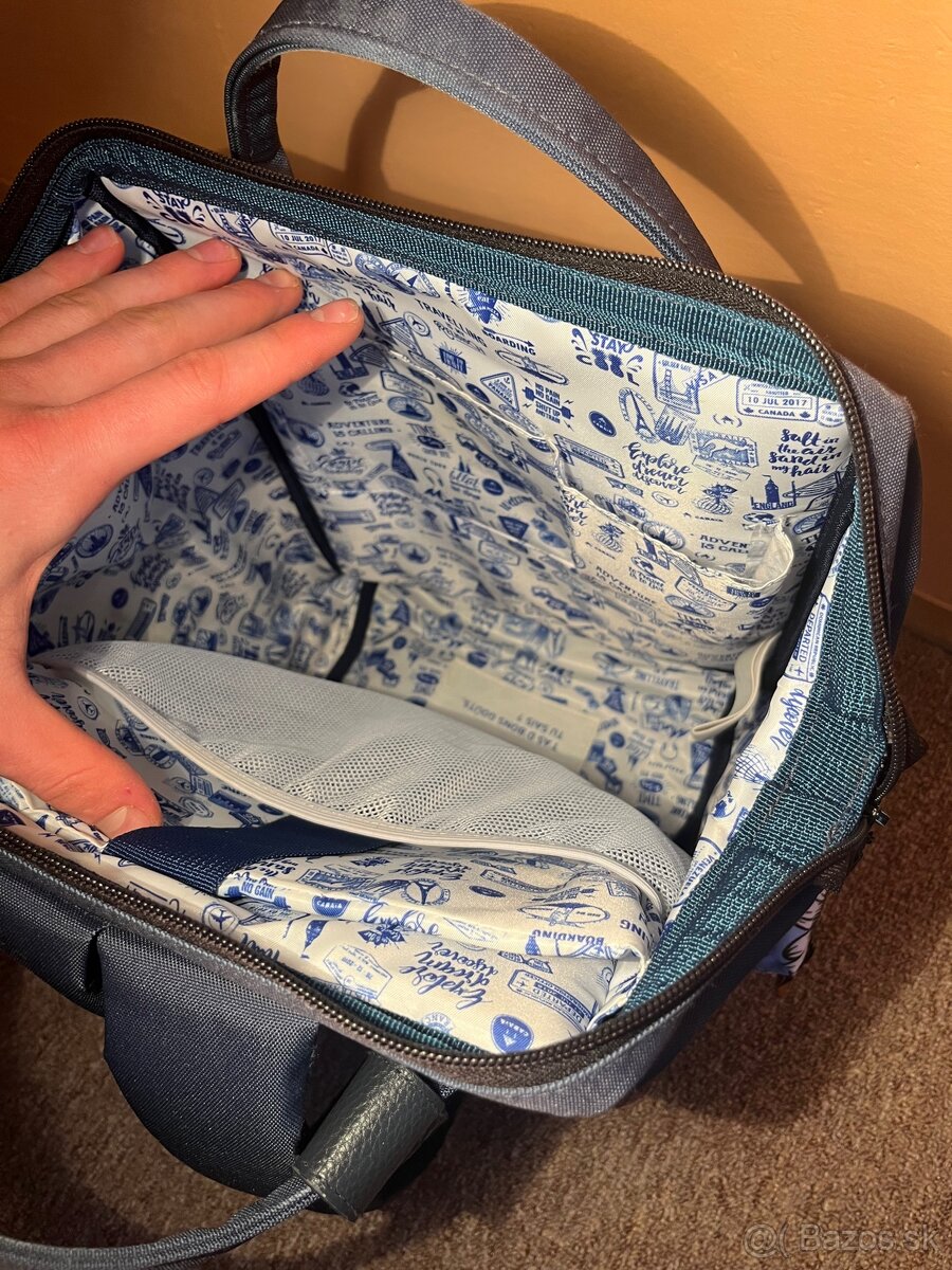 Cabaïa Batoh - Modrý, kapsičky so sedmokráskami - 4