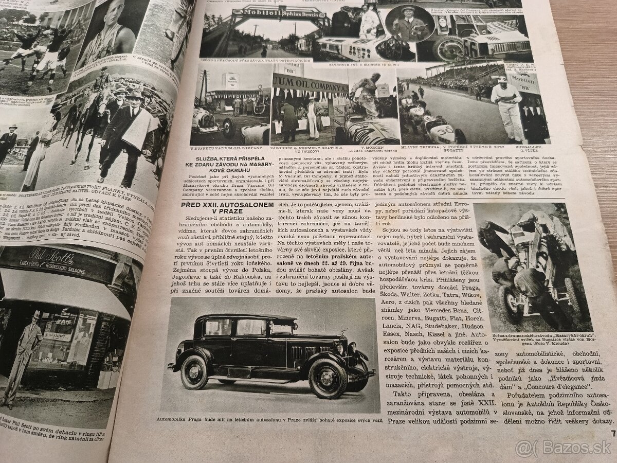 Pestrý týden 18.október 1930 auto PRAGA - 4
