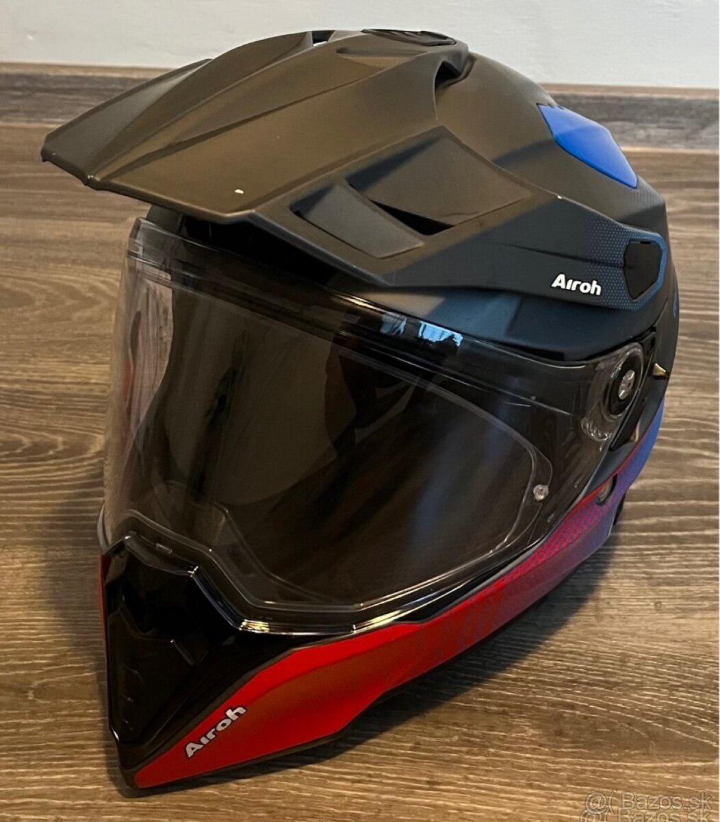 Airoh Commander Progress Enduro helma Blue/Red/Mat - 4