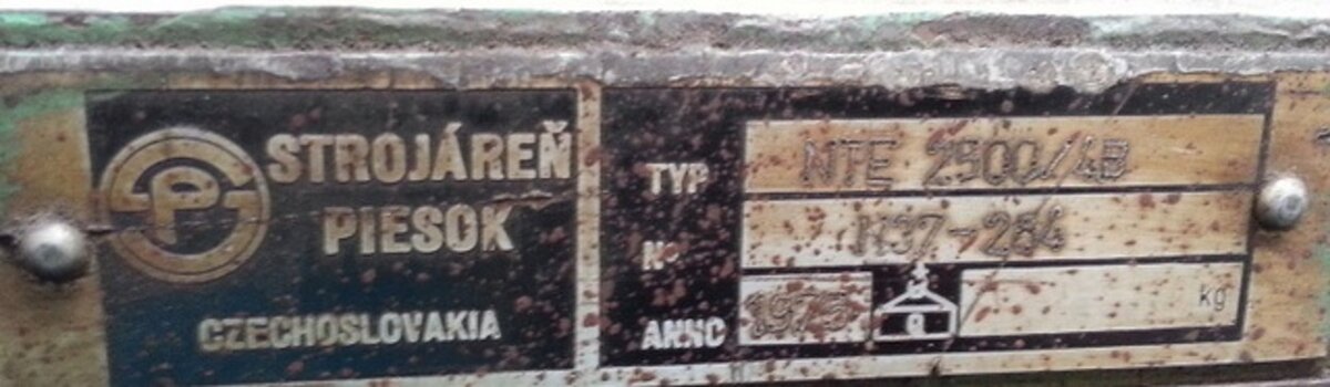 Nůžky tabulové NTE 2500/4 B (6182.) - 4