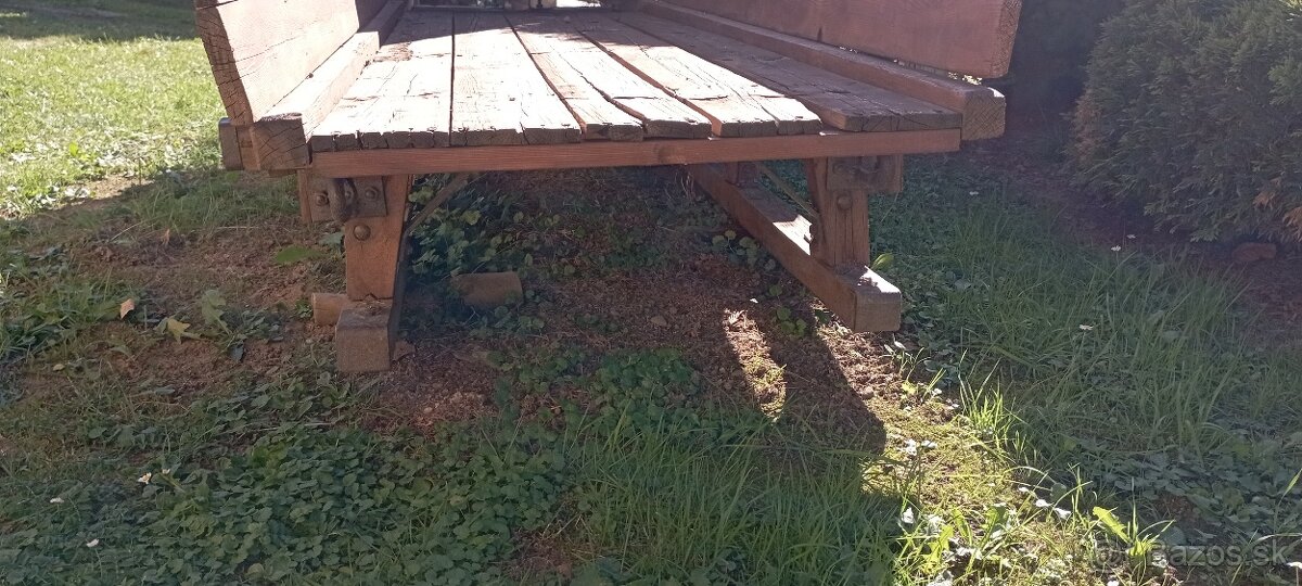 Staré drevené konské sane - 4