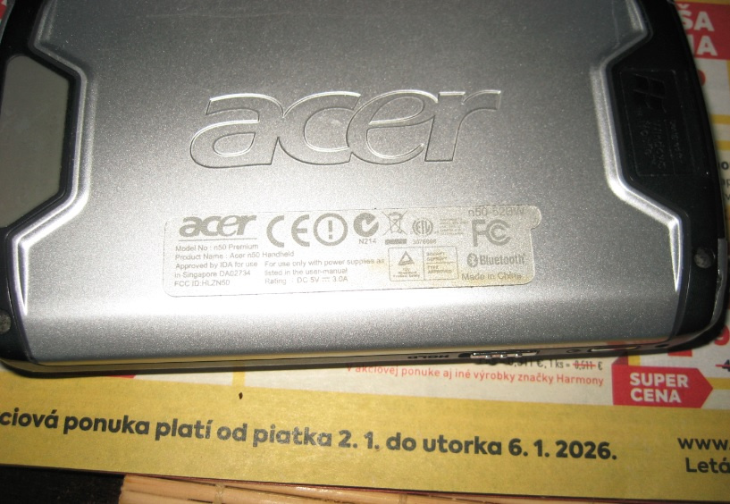 PDA ACER n50 - 4