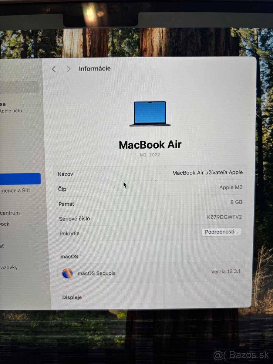 Prasknutý MacBook Air M2, 8GB/256GB - 4