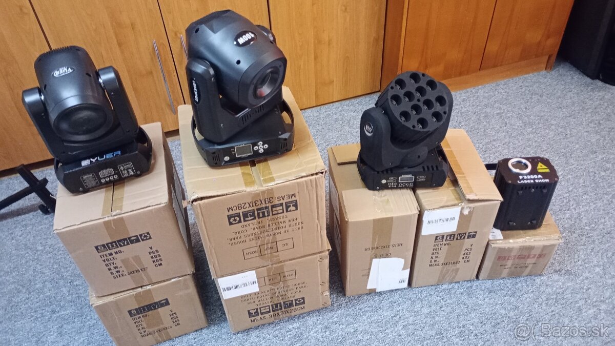 Predám otočné LED hlavy(po pároch) - 4