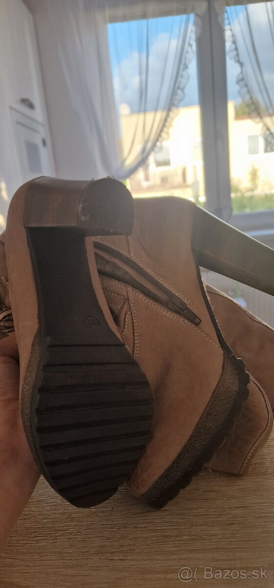 Dámske kožené čižmy 37 - 4