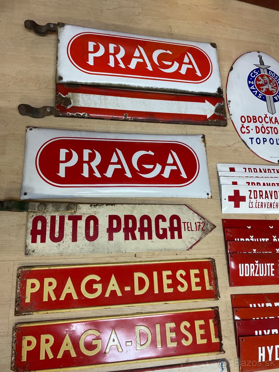 Plechova smaltovana reklamna tabula 1. ČSR ČSSR - 4