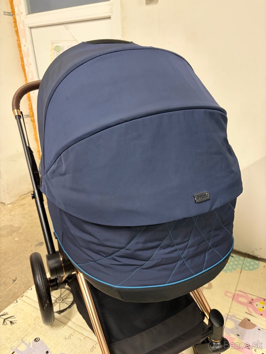 Kočík Cybex Priam Rosegold Nautical Blue - Trojkombinácia - 4