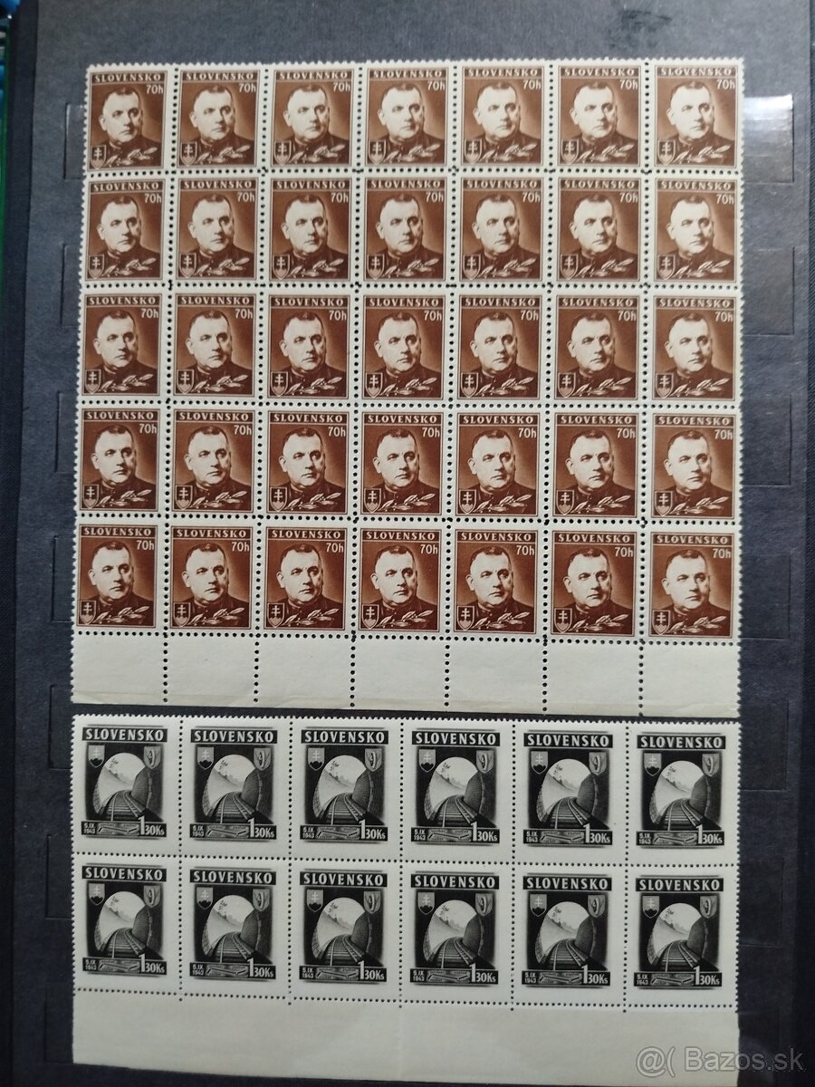 Slovenský štát - partia známok - 4