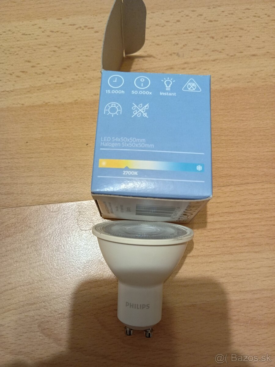 Žiarovky Philips bodové GU10 - 4