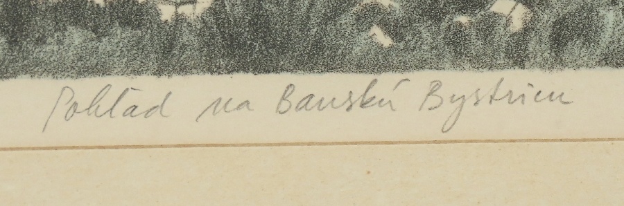 Ľubica Prudilová - Pohľad na Banskú Bystricu 1983 autorský l - 4