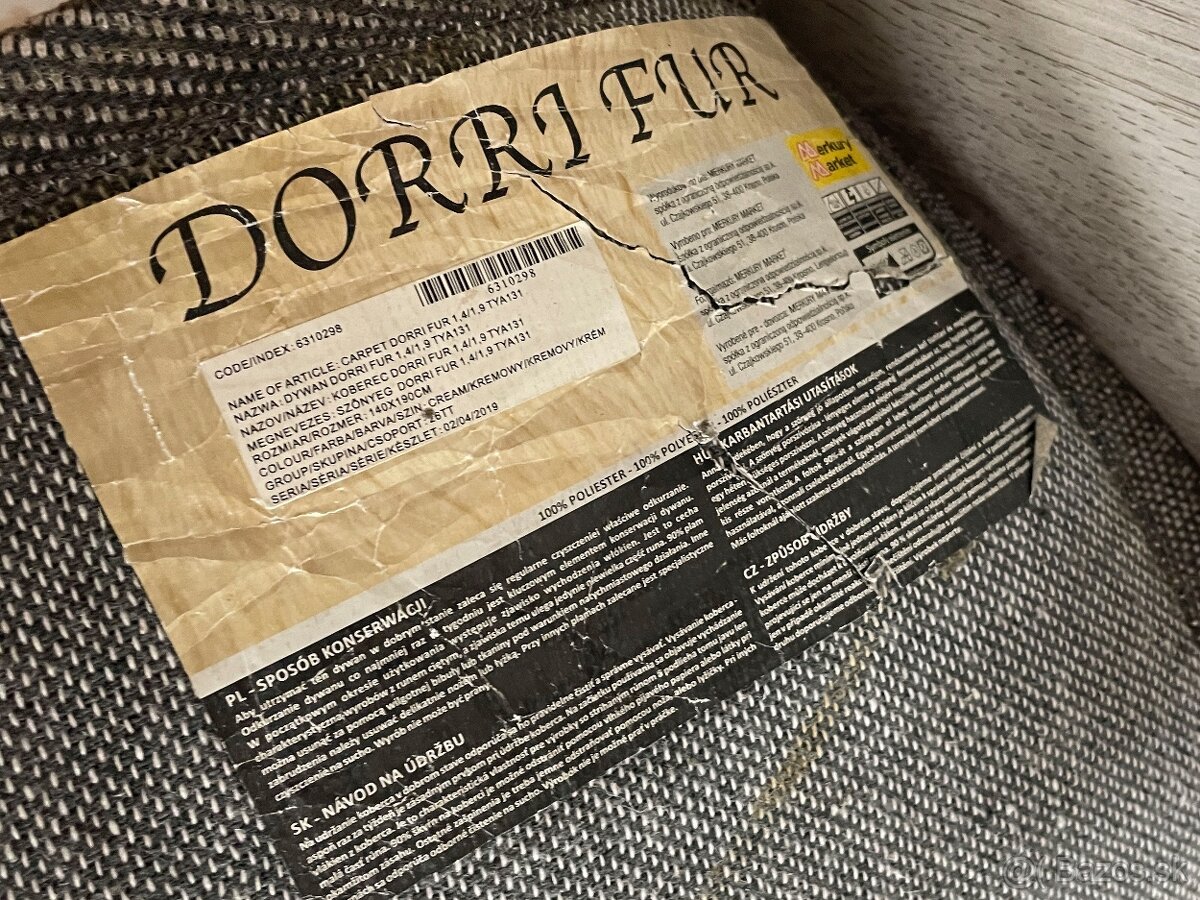 Koberec 1,4M X 2M smotanový - 4