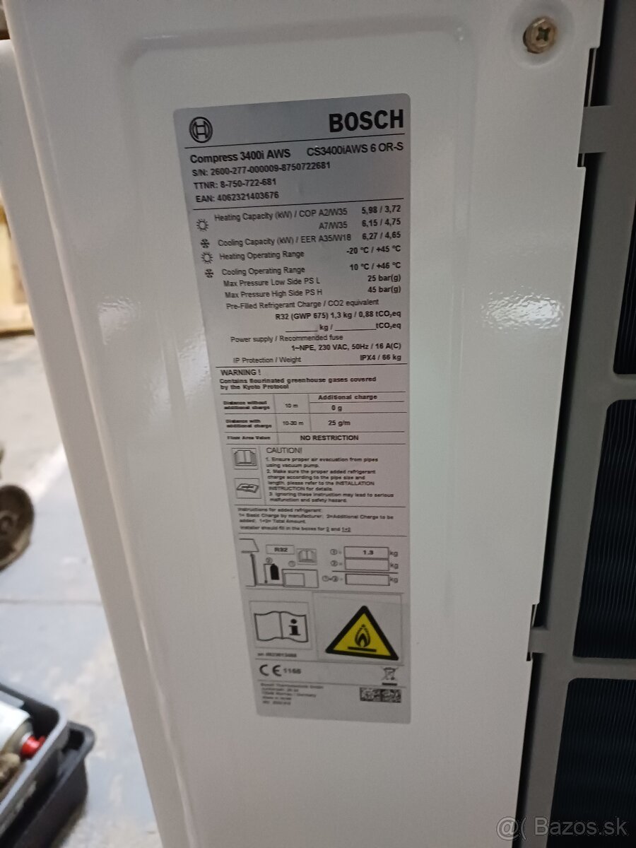 Tepelne čerpadlo Bosch Compress 3400i - 4