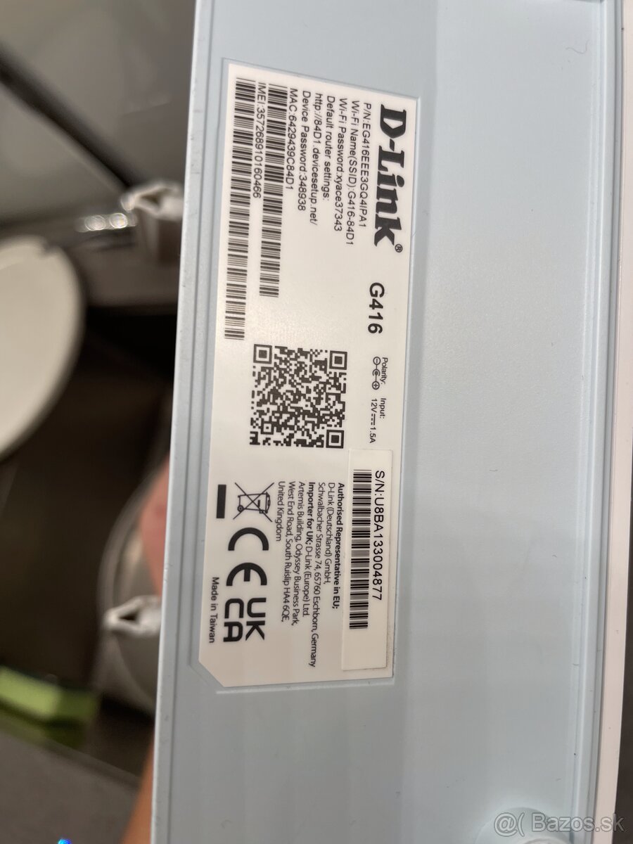 WiFi Router na SIM kartu D-Link G416 - 4