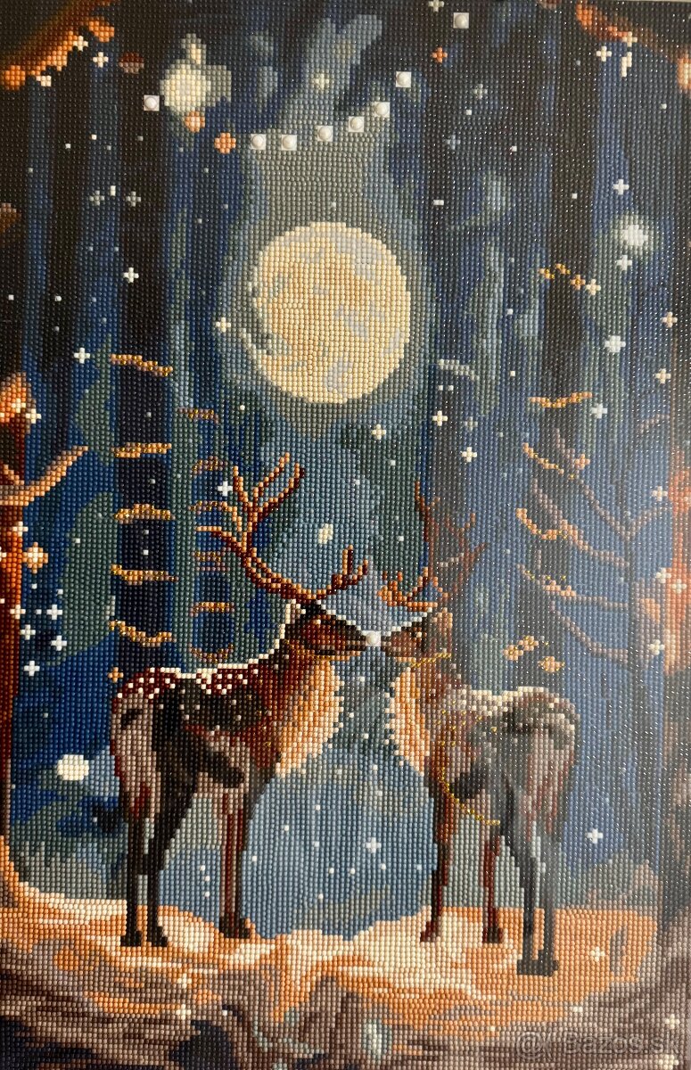 Vianočné diamantové maľovanie - 4