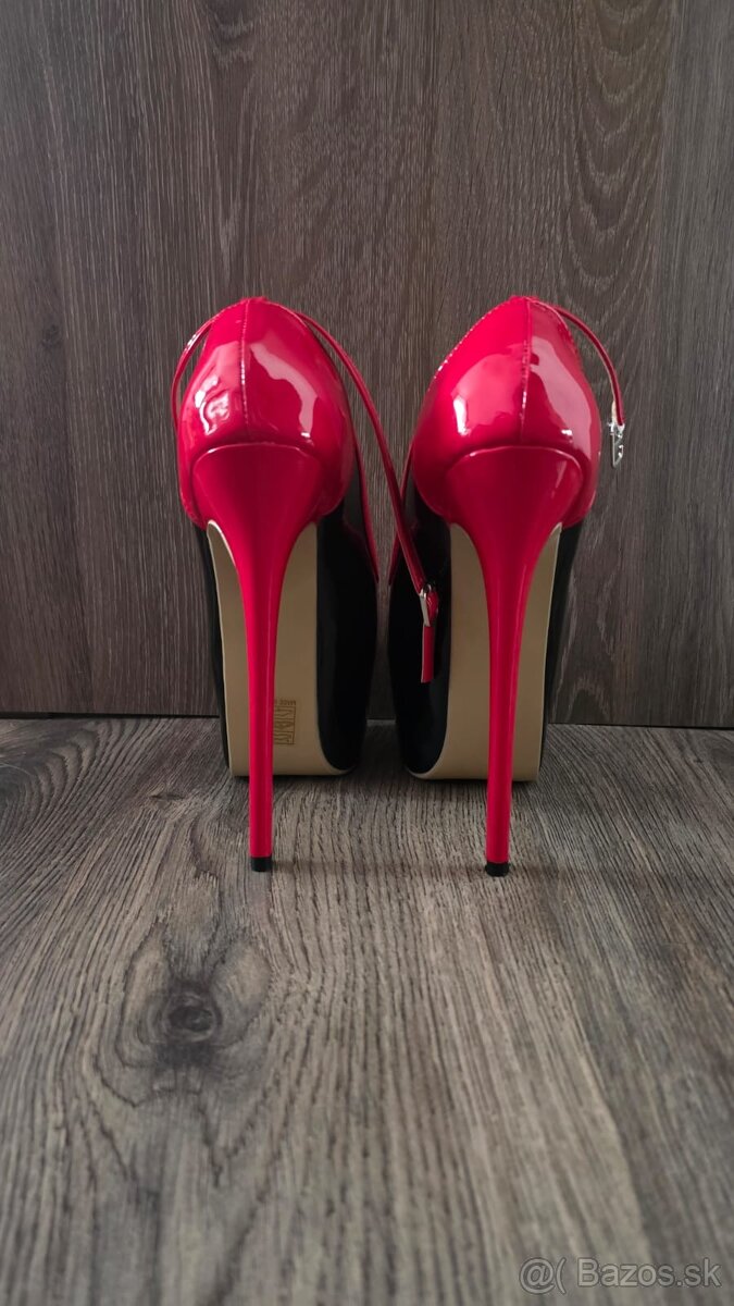 Lakované lodičky z otvorenou špičkou 38 - 4