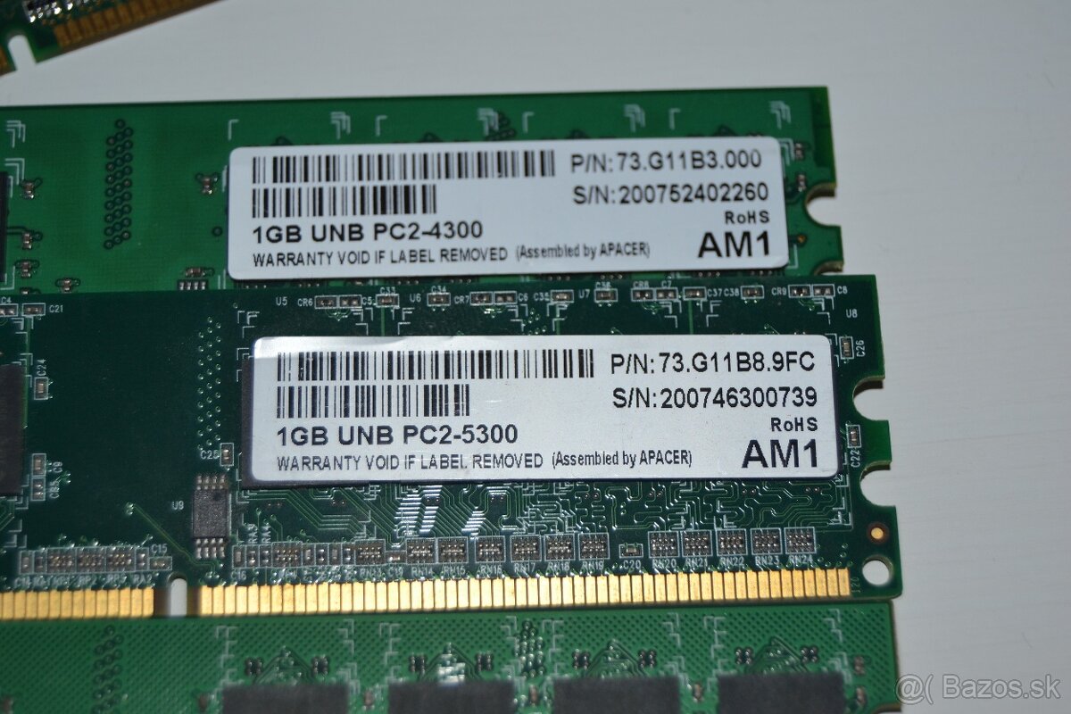 Apacer 1GB DDR2 - 5300 A 4300 - 4