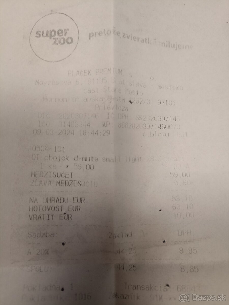 Predám obojok proti štekaniu Dog trace - 4