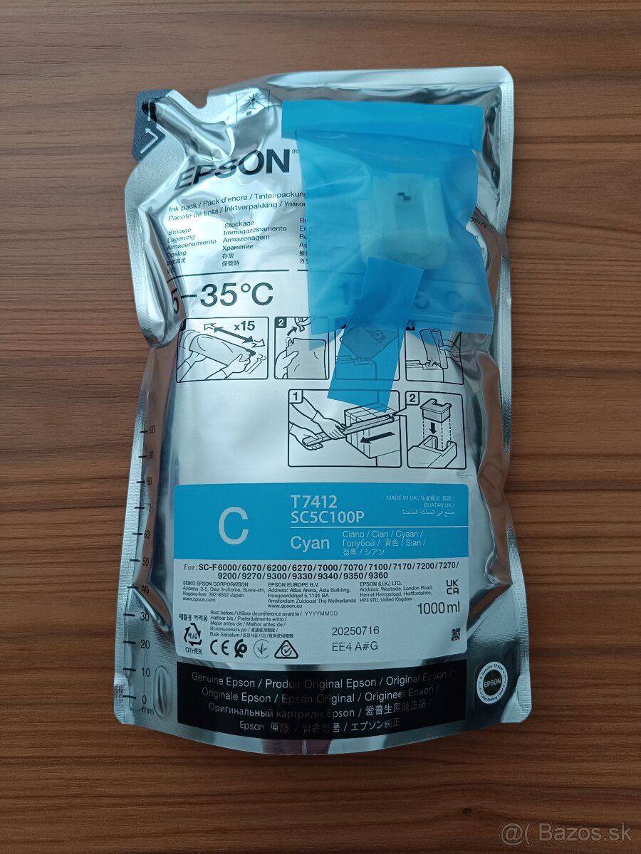 Predám farbu EPSON ULTRACHROME DS - 49 EUR/ks - 4