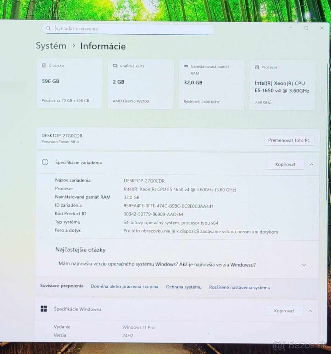 TOWER hráčsky počítač Dell Precision 5810 - 4