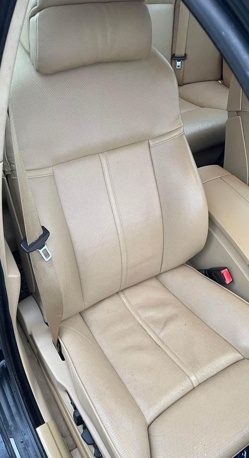 KÚPIM krémové odvetrávané comfort sedačky do BMW E60 - 4