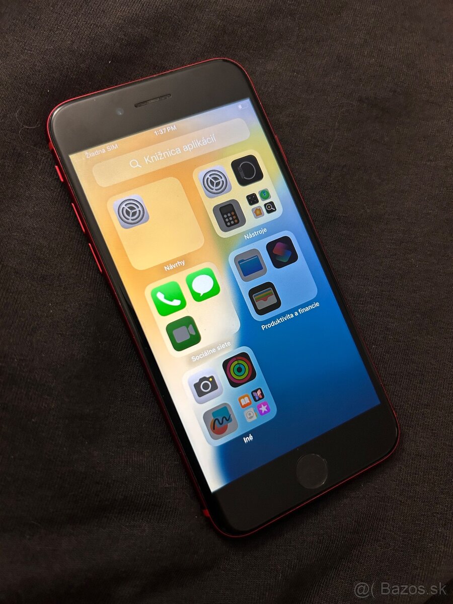 Iphone SE 2020 64GB red - 100% batéria - 4
