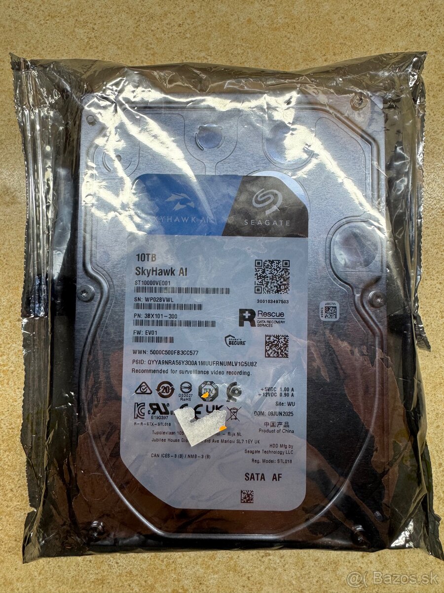 Seagate SkyHawk 10TB 3.5” HDD pre NVR nový - 4