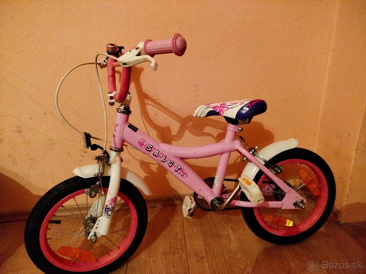 Detský bicykel 14 ružový - 4