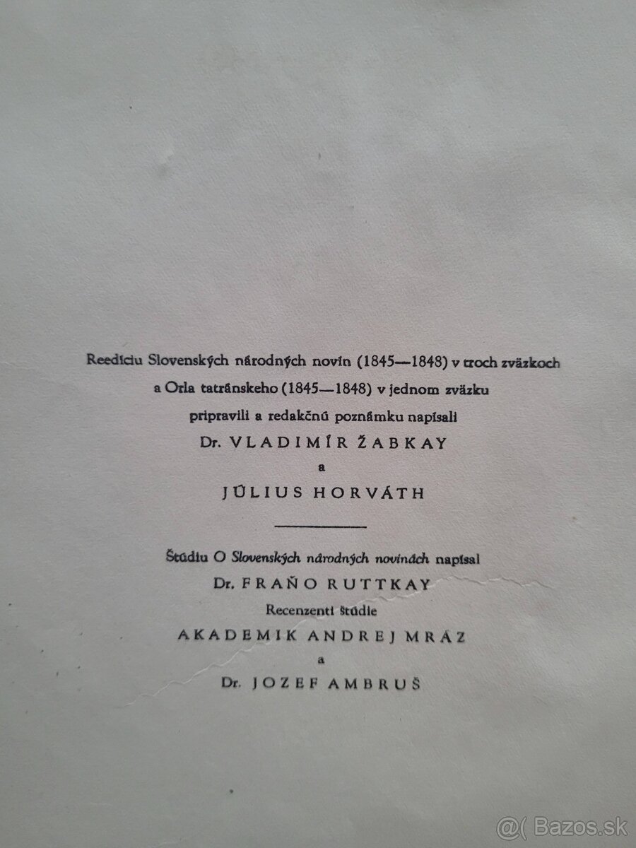 Slovenské národné noviny 1848 - 4