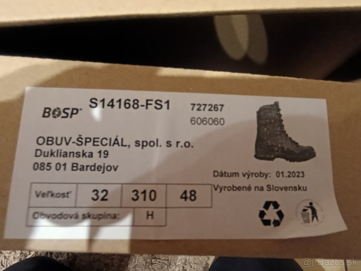 Vysoká taktická obuv BOSP - veľkosť 48 - 4