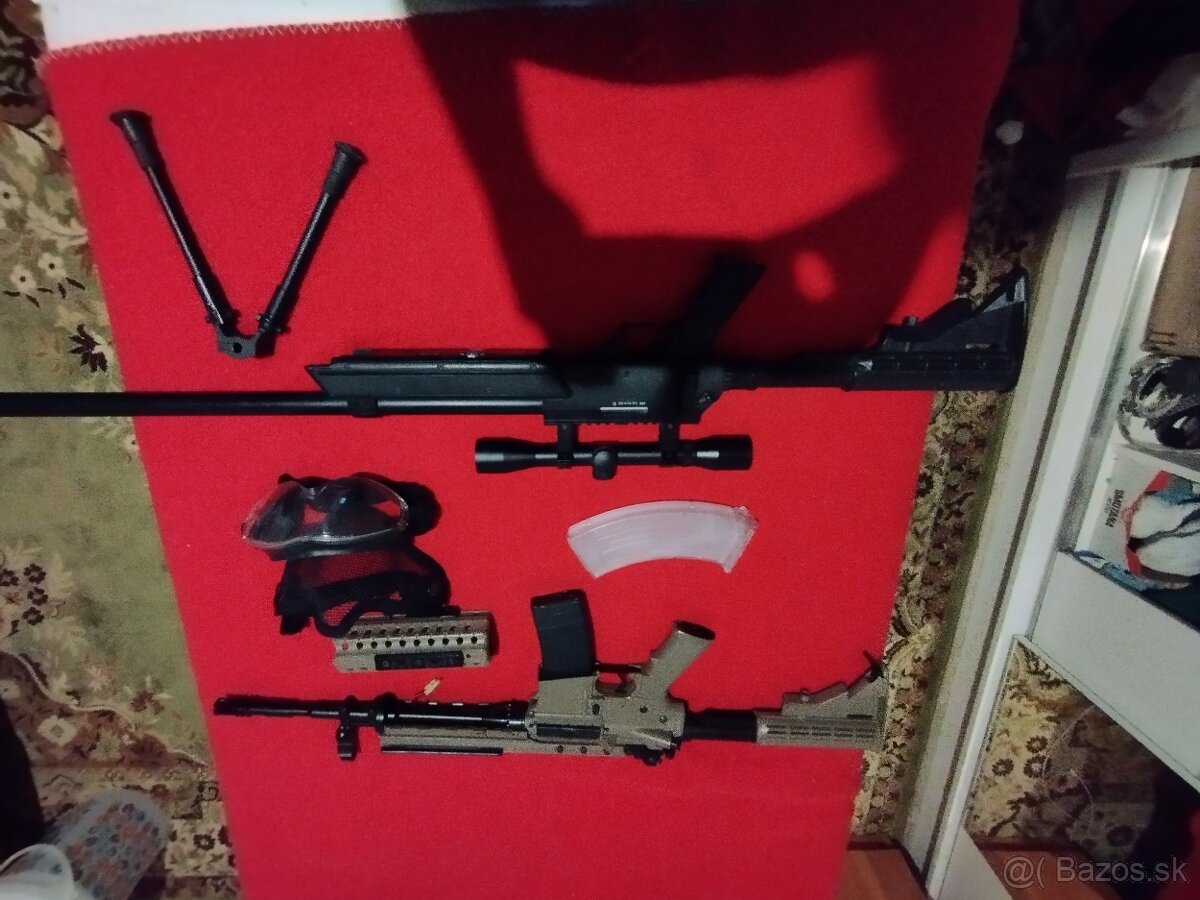 Predám Airsoft set - M4 + sniperka + výbava - 4