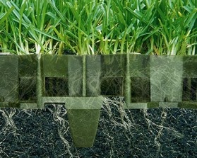 Zatrávňovacie dosky 49x49cm čierne - 4