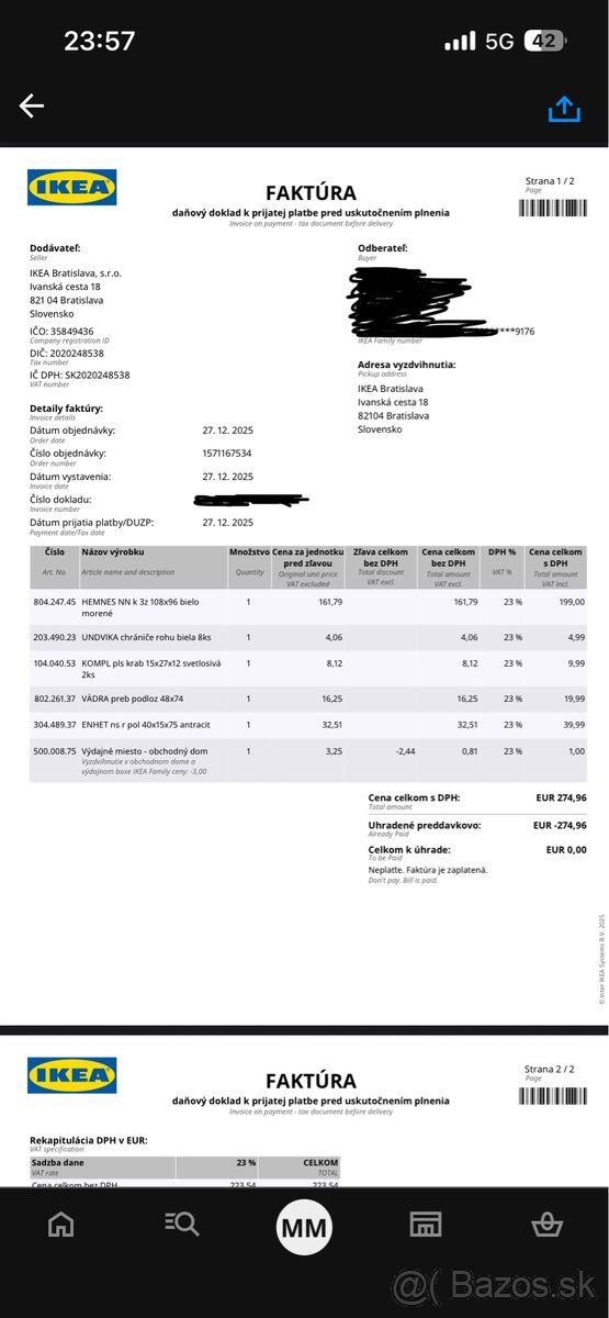 Hemnes ikea komoda - 4