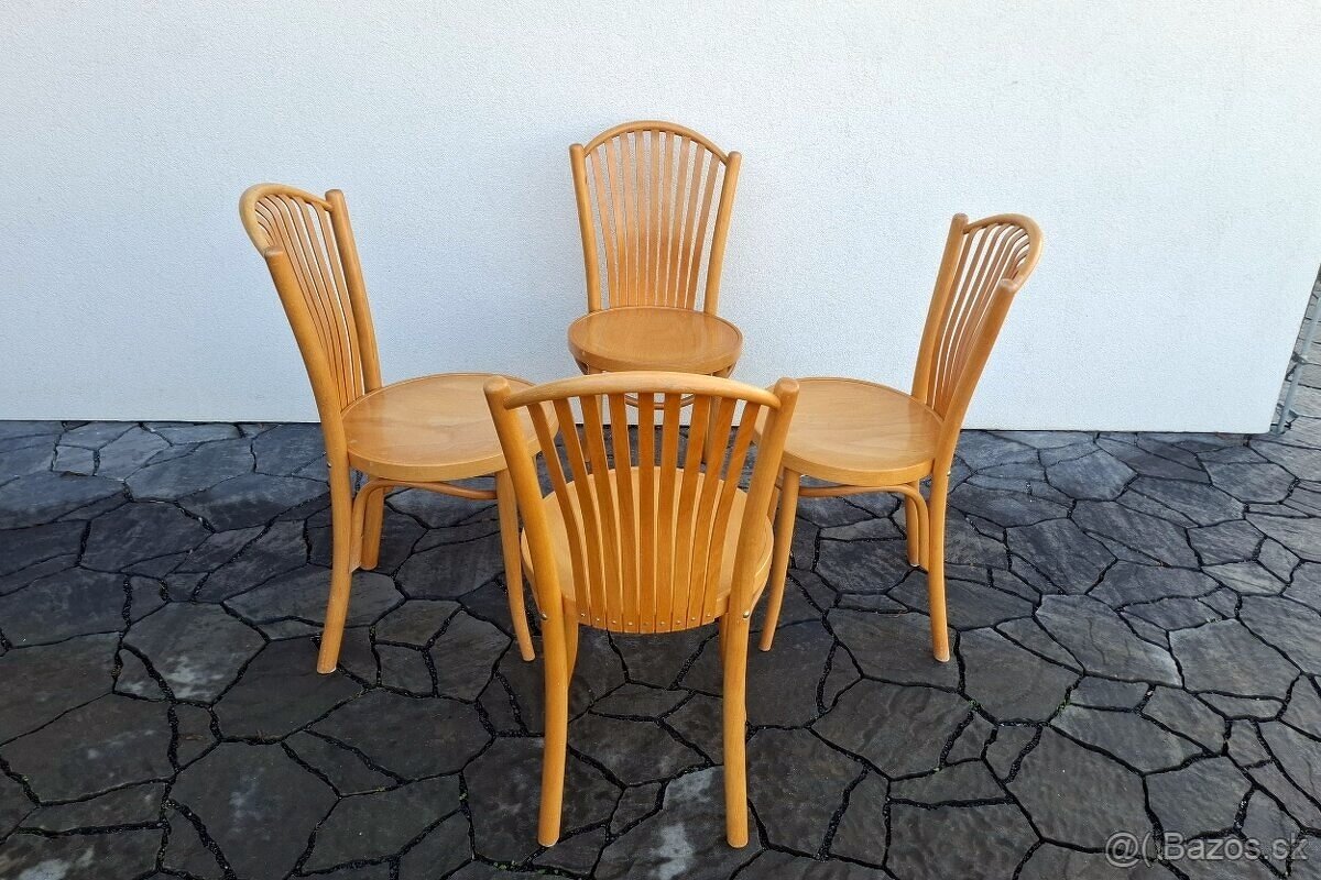 Celodřevěné židle TON 4ks - 4