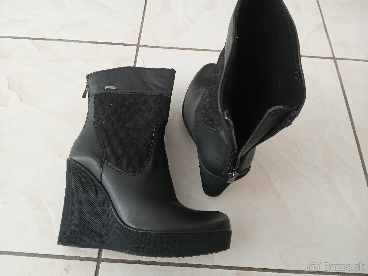 Kožené členkové čižmy č.40 Lasocki - 4