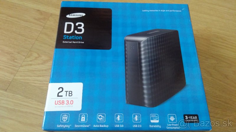 Predám Samsung D3 Station 2TB, 3,5", USB3.0 - 4
