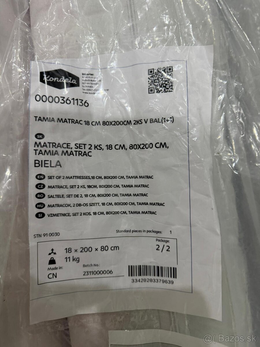 Matrace TAMIA – set 2 ks - 4