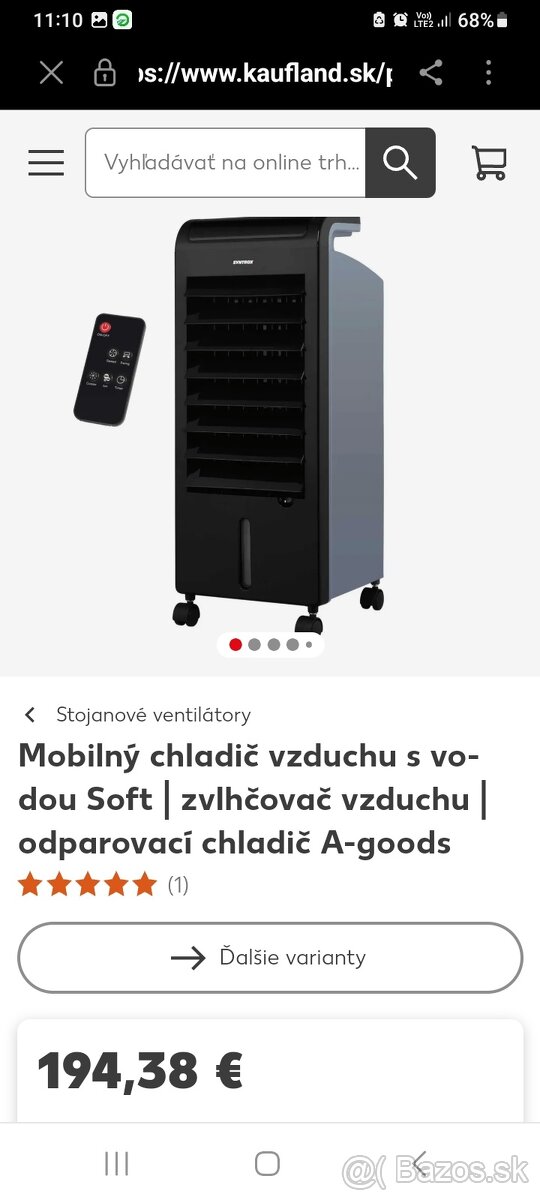 Predám 3v1 ochladzovac, zvlhčovač a čistič vzfuchu - 4