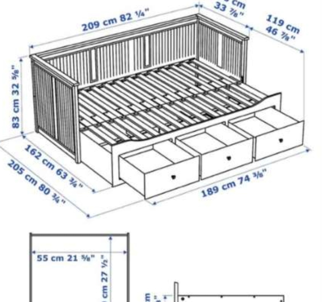 Predám rozkladaciu postel Hemnes IKEA - 4
