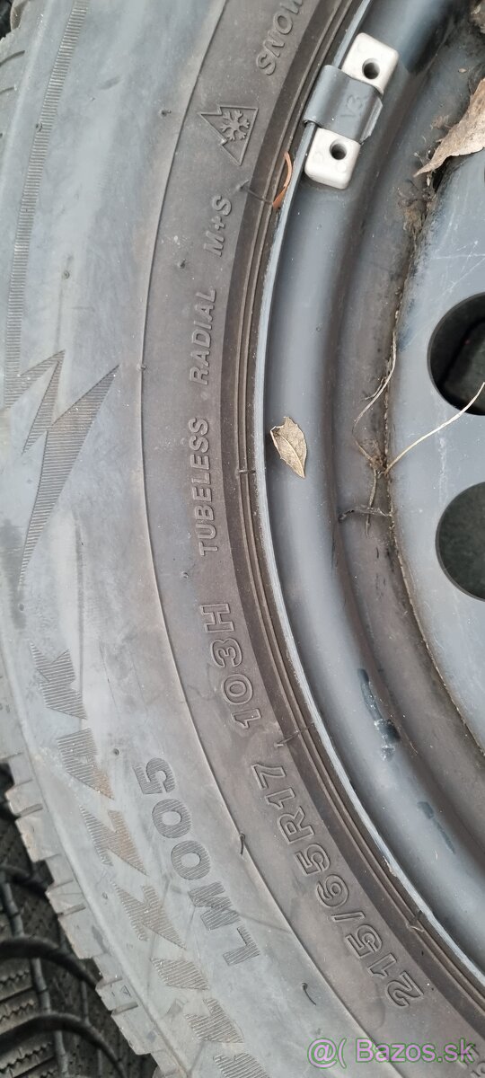 Predám disky zimné pneu 5x112 215/65 R17 - 4