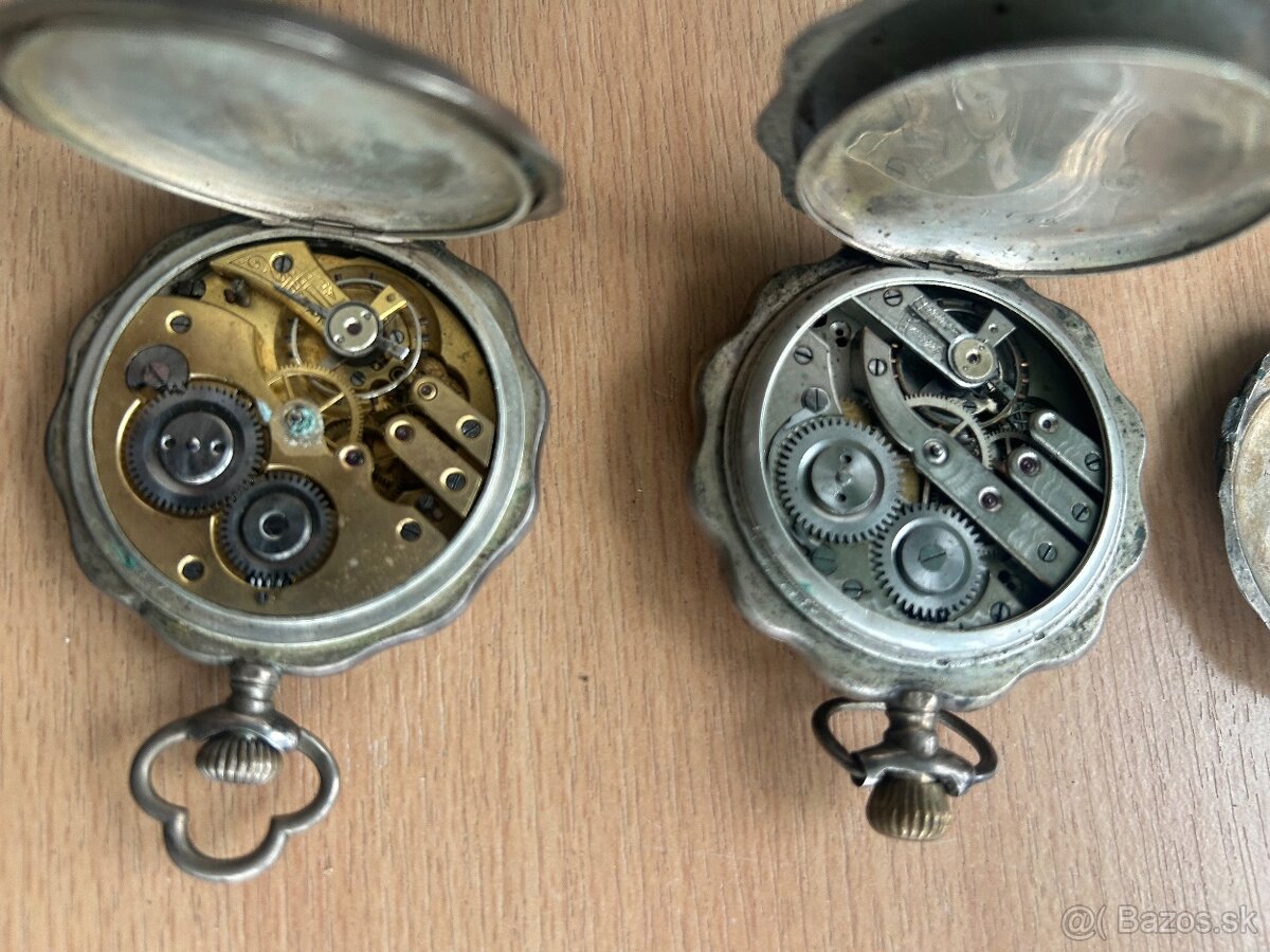 Predám strieborné vreckové hodiny - 4
