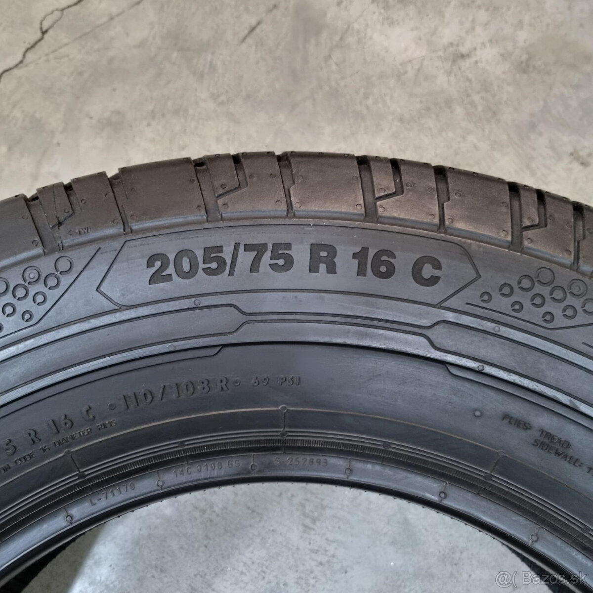 Letné dodávkové pneumatiky 205/75 R16C CONTINENTAL - 4