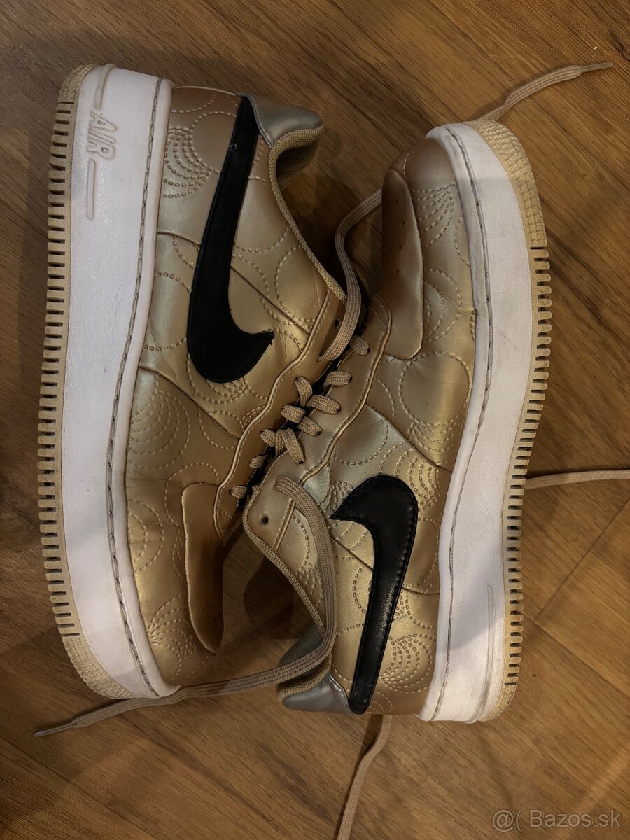 Nike Air Force 1 Upstep LOTC US10 zlaté - 4