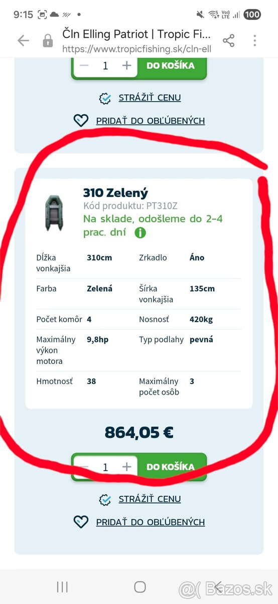 Predam cln Elling 310cm - 4