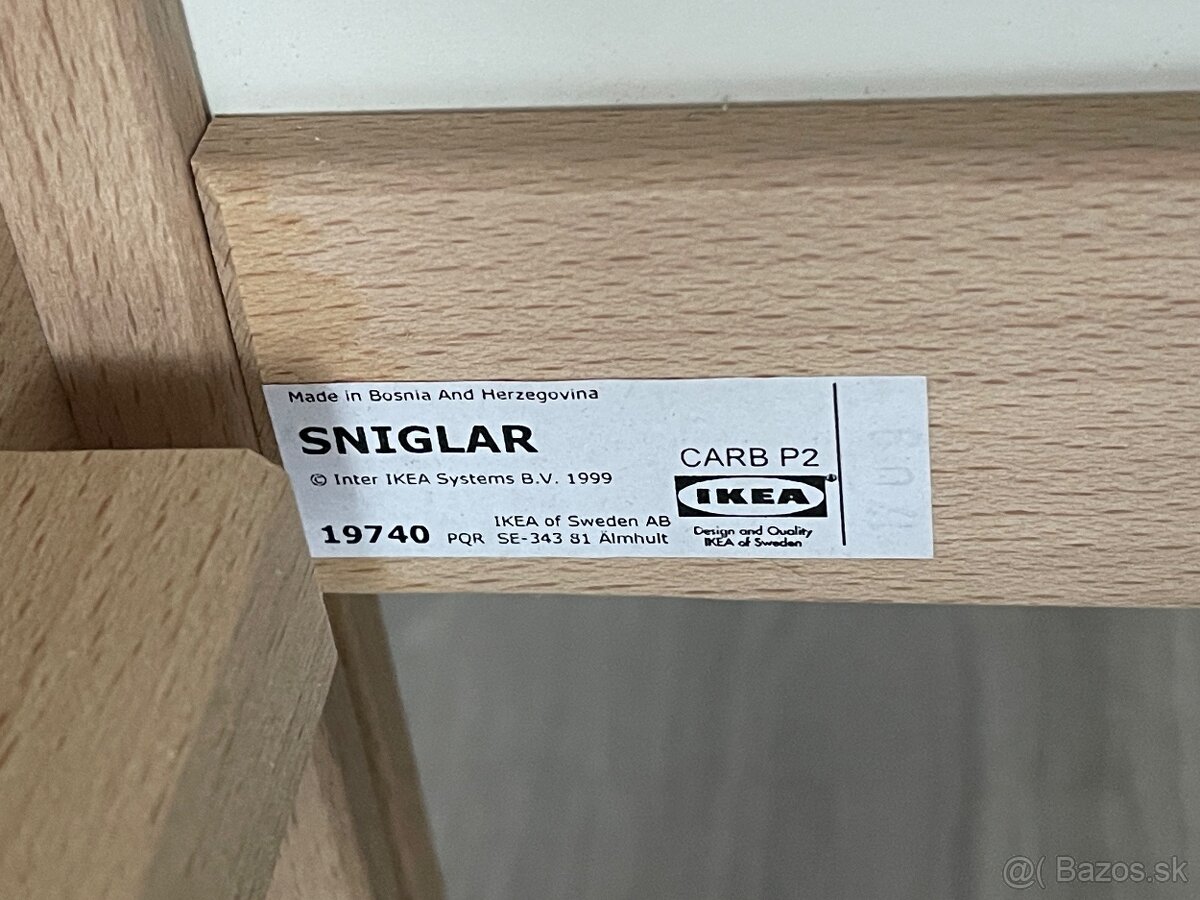 Ikea SNIGLAR - Rám detskej postele s roštom - 4